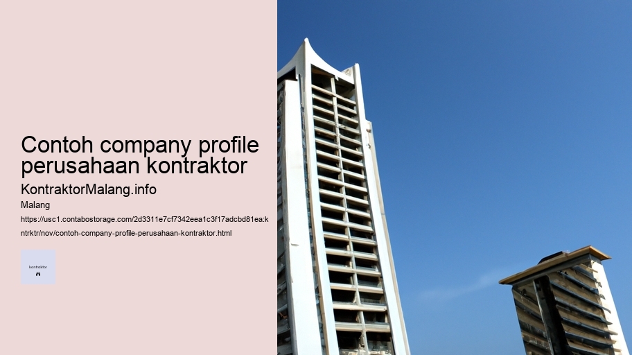 contoh company profile perusahaan kontraktor