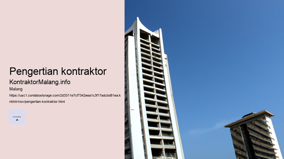 pengertian kontraktor