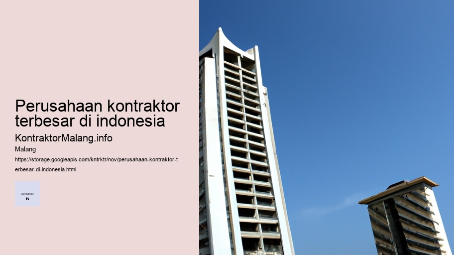 perusahaan kontraktor terbesar di indonesia